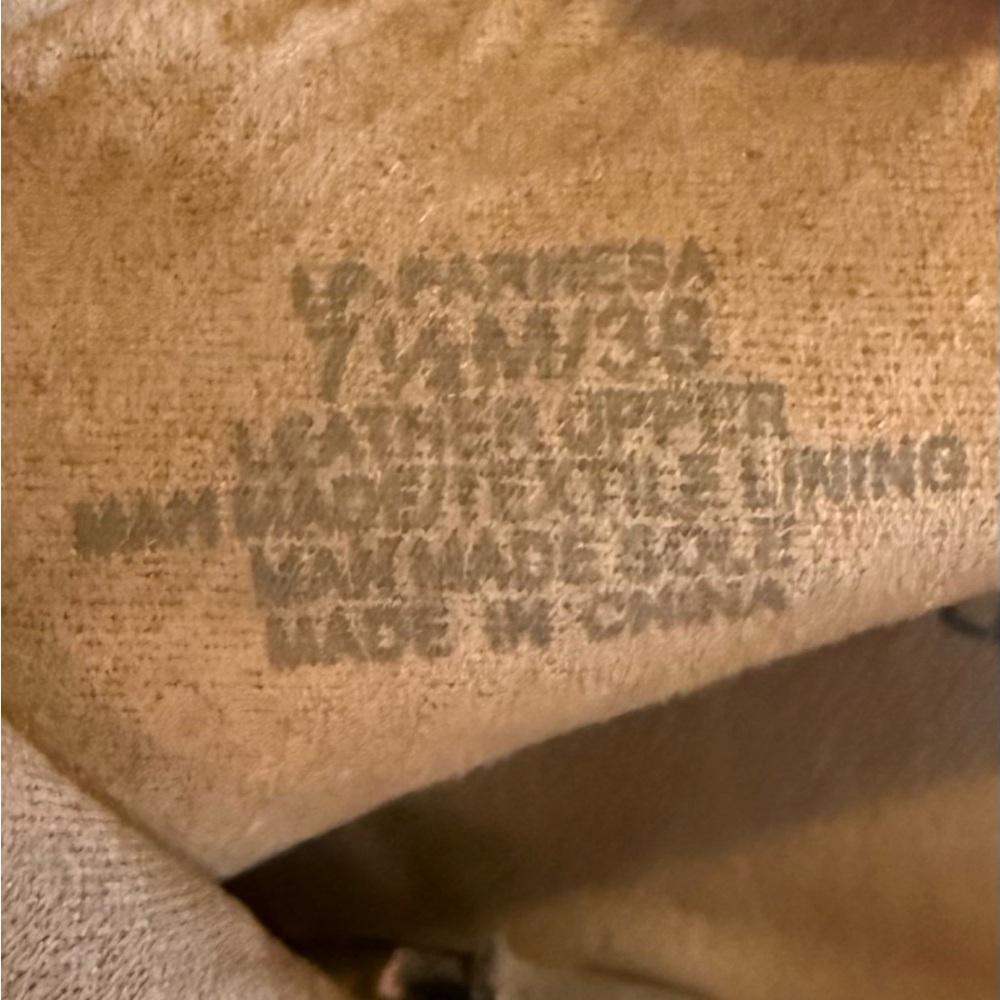 Lucky Brand Parnesa Perforated Suede Bootie Tan Women’s Size 7.5 - Picture 9 of 9
